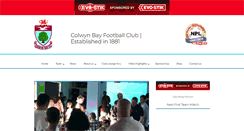 Desktop Screenshot of colwynbayfc.co.uk