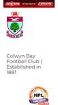 Mobile Screenshot of colwynbayfc.co.uk
