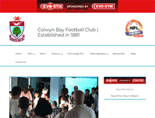Tablet Screenshot of colwynbayfc.co.uk